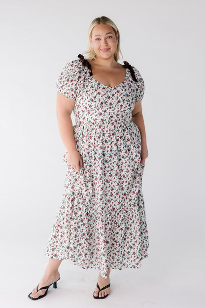 Citrus The Swiss Dobby Bow Dress WOMEN'S DRESS Citrus White Print XXL 