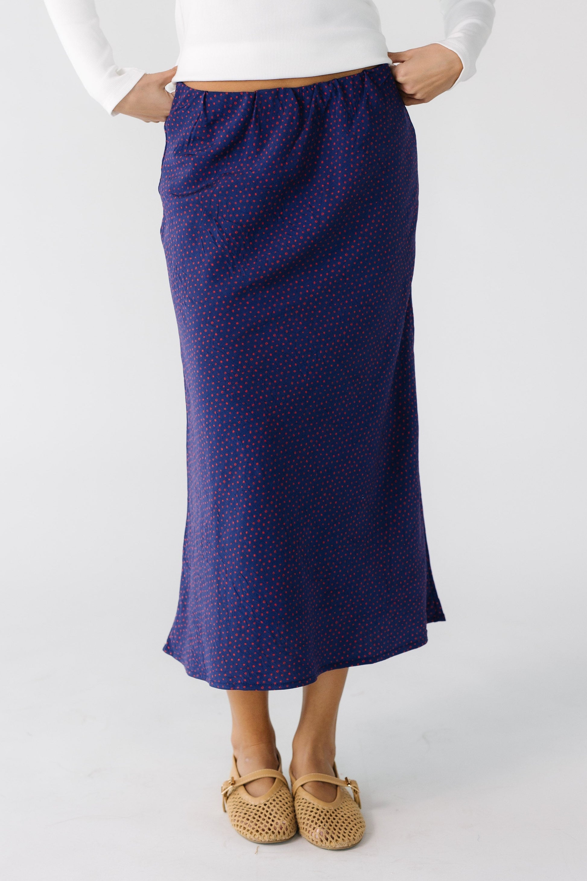 Brass & Roe Ellie Print Skirt - Purple  for women and teens.