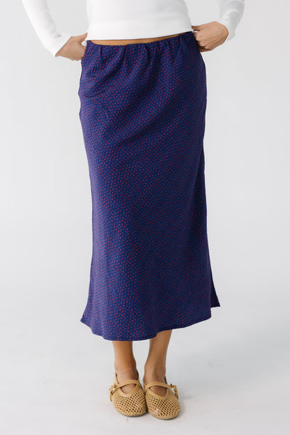 Brass & Roe Ellie Print Skirt - Purple  for women and teens.