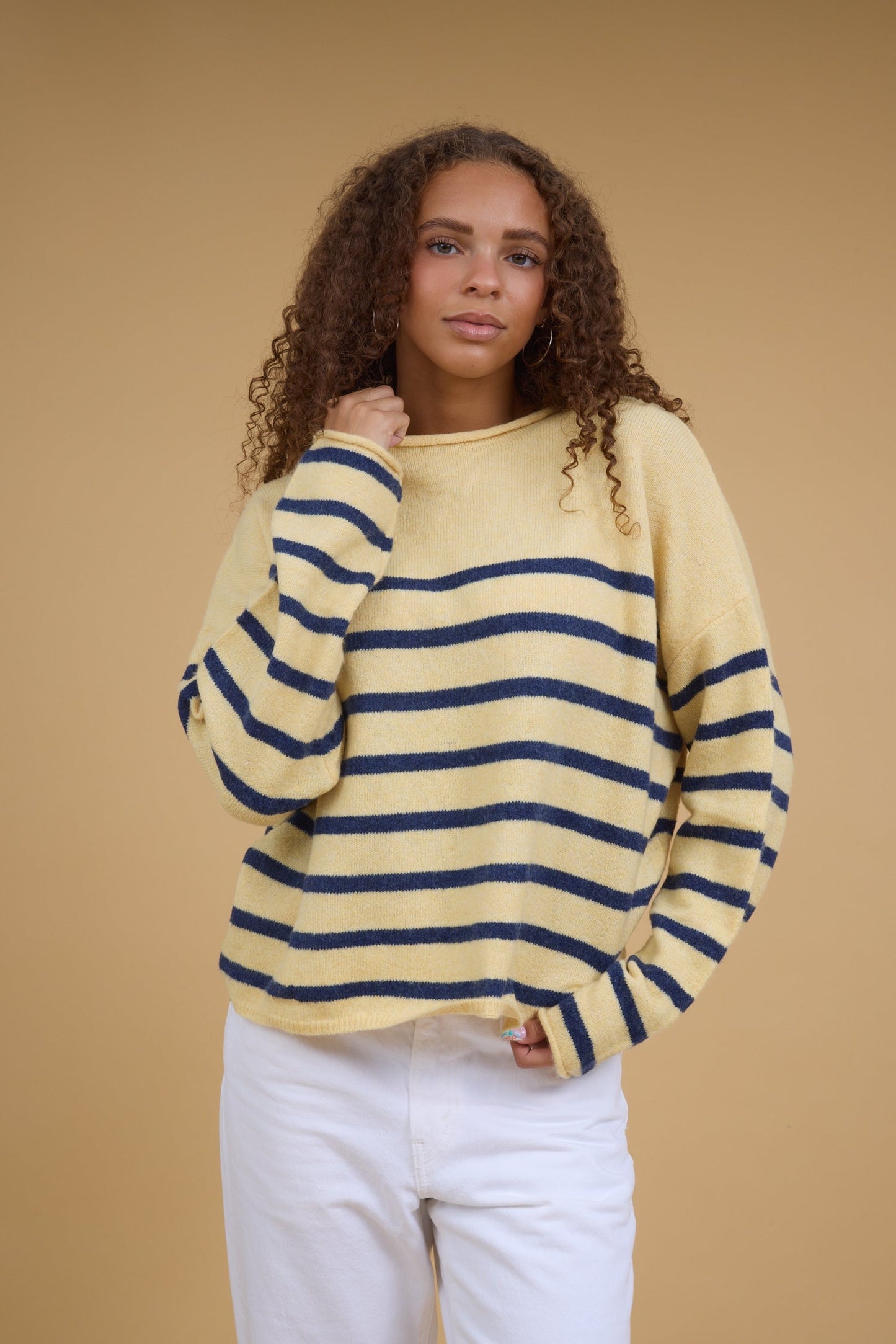 Zoey Striped Pullover Sweater WOMEN'S SWEATERS Things Between 