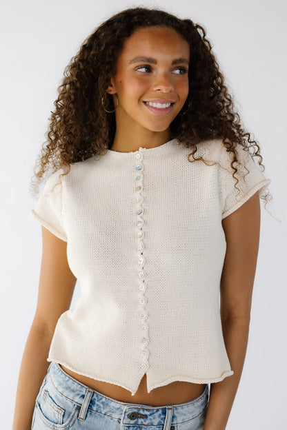 The Emily Top in ivory for women and teens.