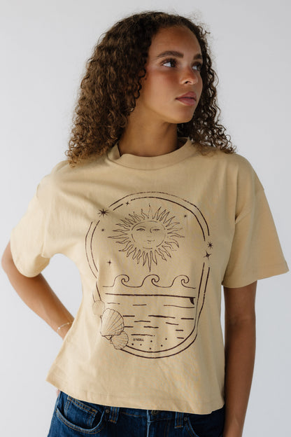 O'Neill Sun Shell Easy Tee in yellow for women and teenage girls. SU2641805