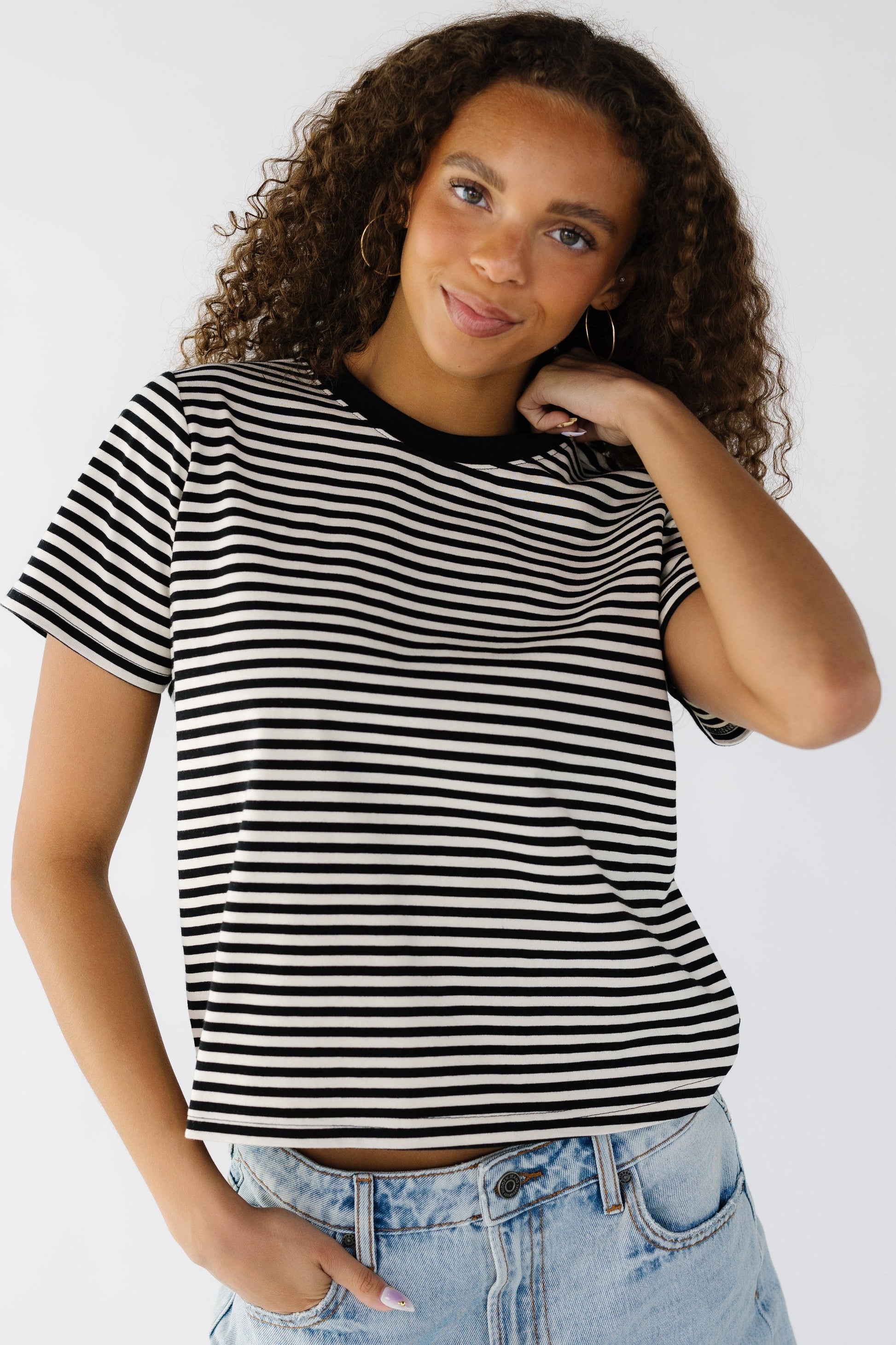 The Ellie Top WOMEN'S TOP Mod Ref Black-Cream S 