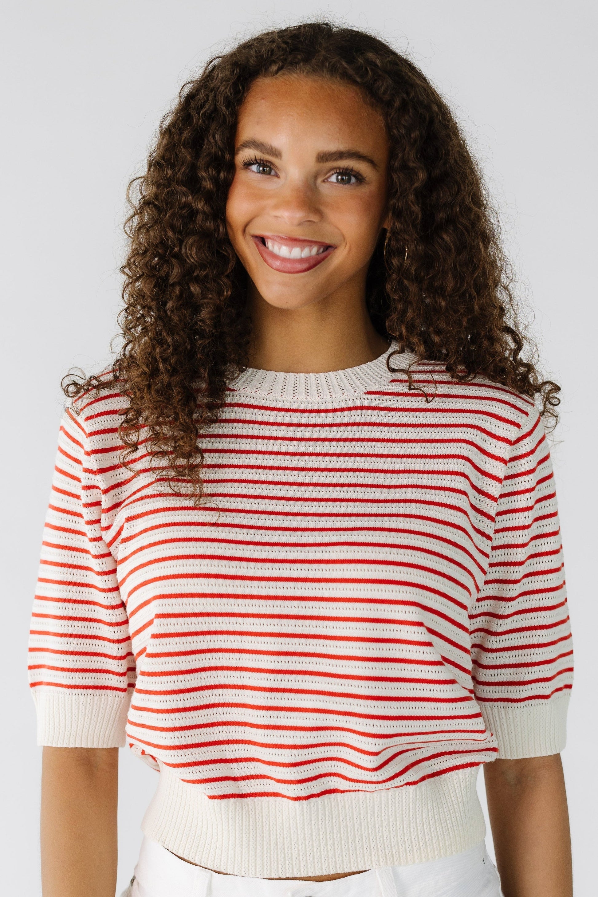 Betsy Short Sleeve Sweater WOMEN'S SWEATERS Hem & Thread 