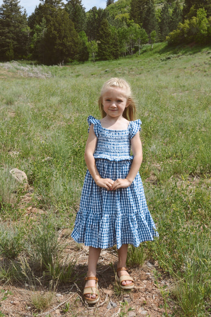 Citrus Tali Gingham Girl's Dress GIRL'S DRESS Citrus 