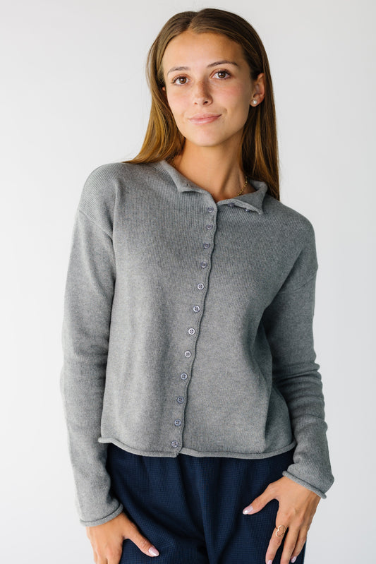 The Marlo Cardigan in grey for women and teens