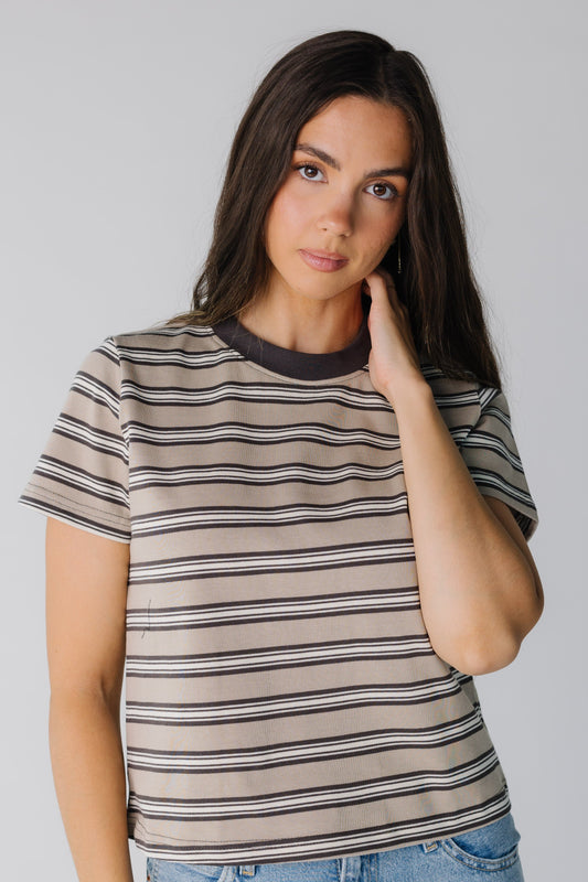 The Turn Around Top for women in brown top