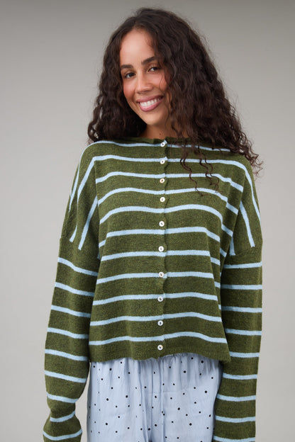 Bentley Striped Cardigan WOMEN'S CARDIGAN Things Between 