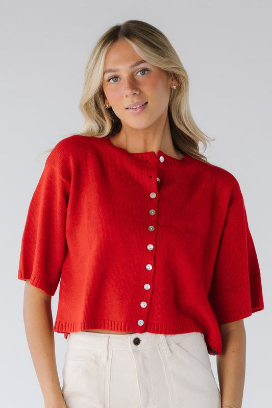 The Delta Cardigan WOMEN'S CARDIGAN Mod Ref Red S 