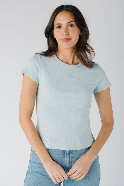 The Esther Top in sage pointelle