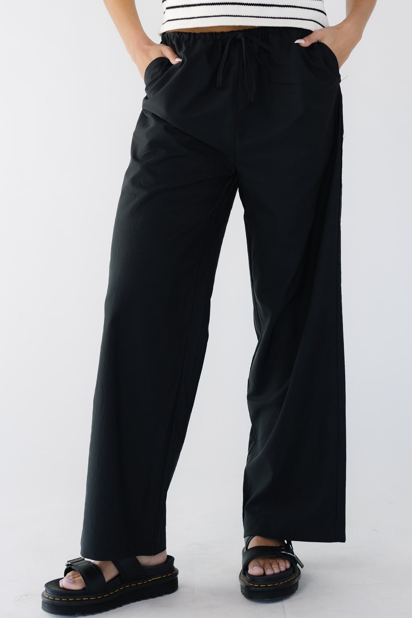 The Evelyn Pants in black for women and teen girls.