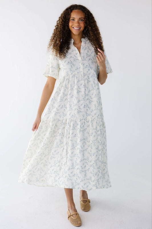 trendy modest dresses McCall midi in perwinkle charm-final sale JanieLanie Please refer to our size chart before placing an order. Modest Dresses for Any Occasion