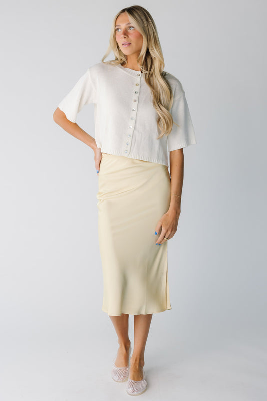 The Tuesday Skirt in light yellow