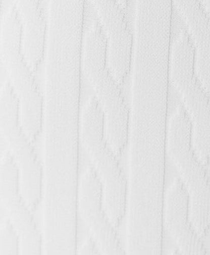 Textured white swim suit