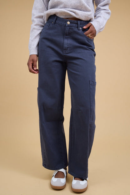 Washed Cargo Pants WOMEN'S DENIM Miou Muse 