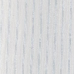White & blue stripe fabric swatch.