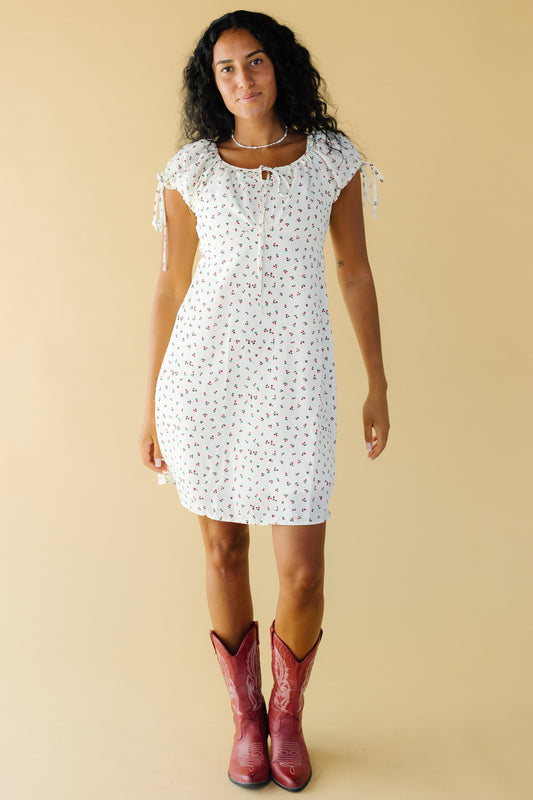 Brass & Roe Alani Knee Dress WOMEN'S DRESS brass & roe Cream XS 