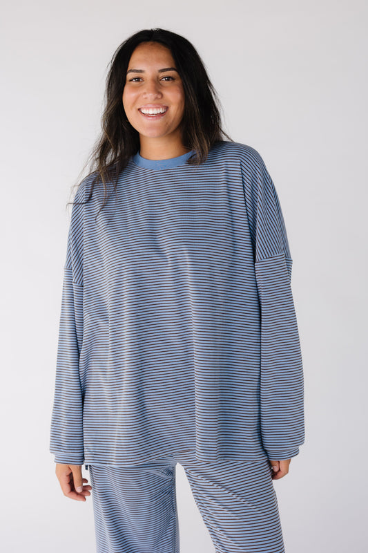 So Soft Lounge Top WOMEN'S TOP Things Between Blue S/M 