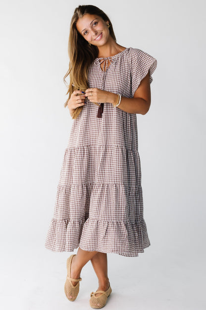Brass & Roe Elmina Gingham Dress WOMEN'S DRESS brass & roe 