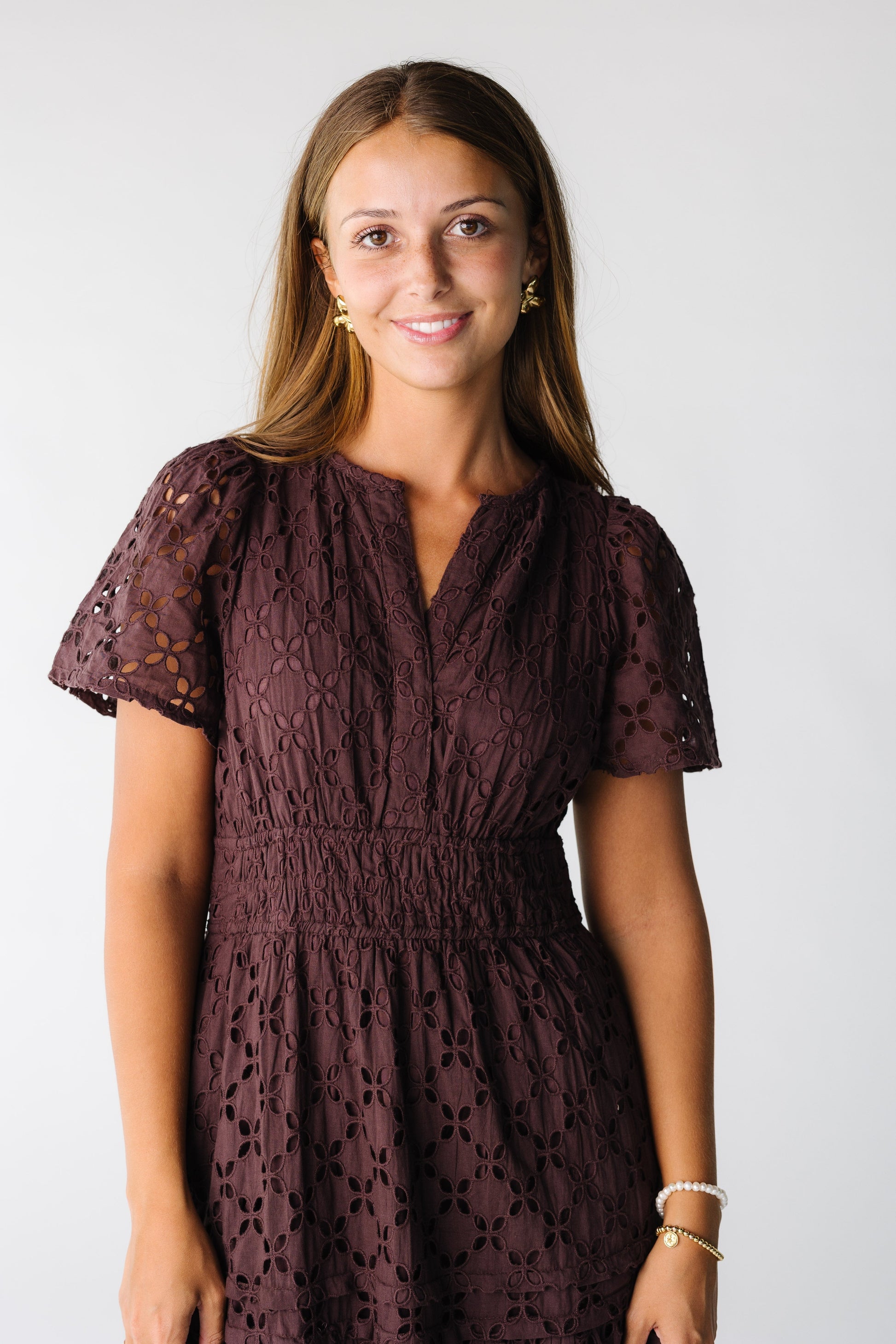 Citrus The Shae Eyelet Dress Cream / XXXL Citrus The Shae Eyelet Dress Cream / XXXL