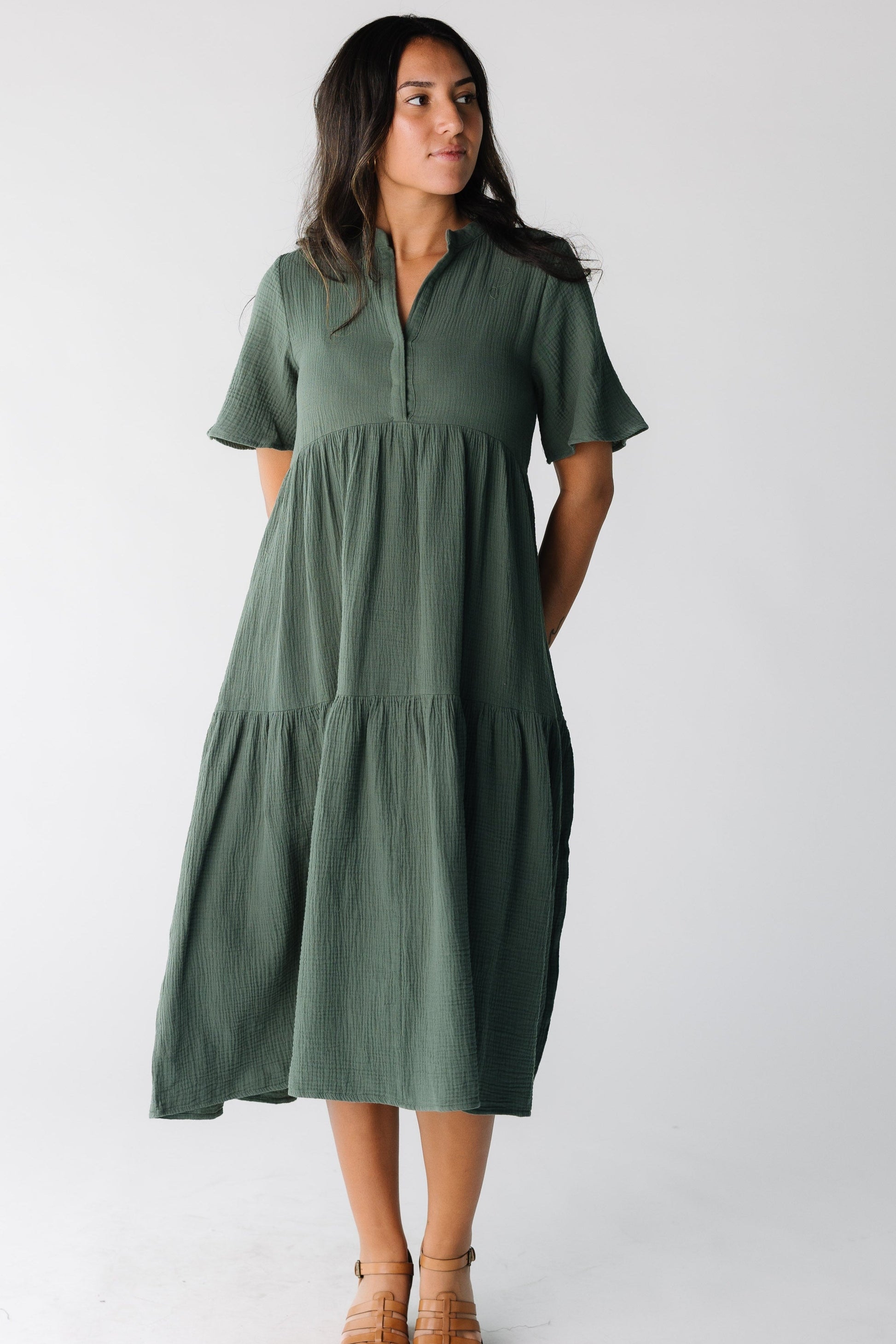 Brass & Roe The Pondering Gauze Dress WOMEN'S DRESS brass & roe 