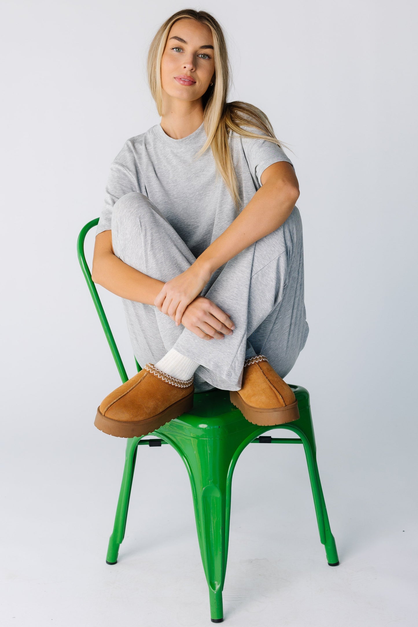 Dream of Me Lounge Set in heather grey for women and teens