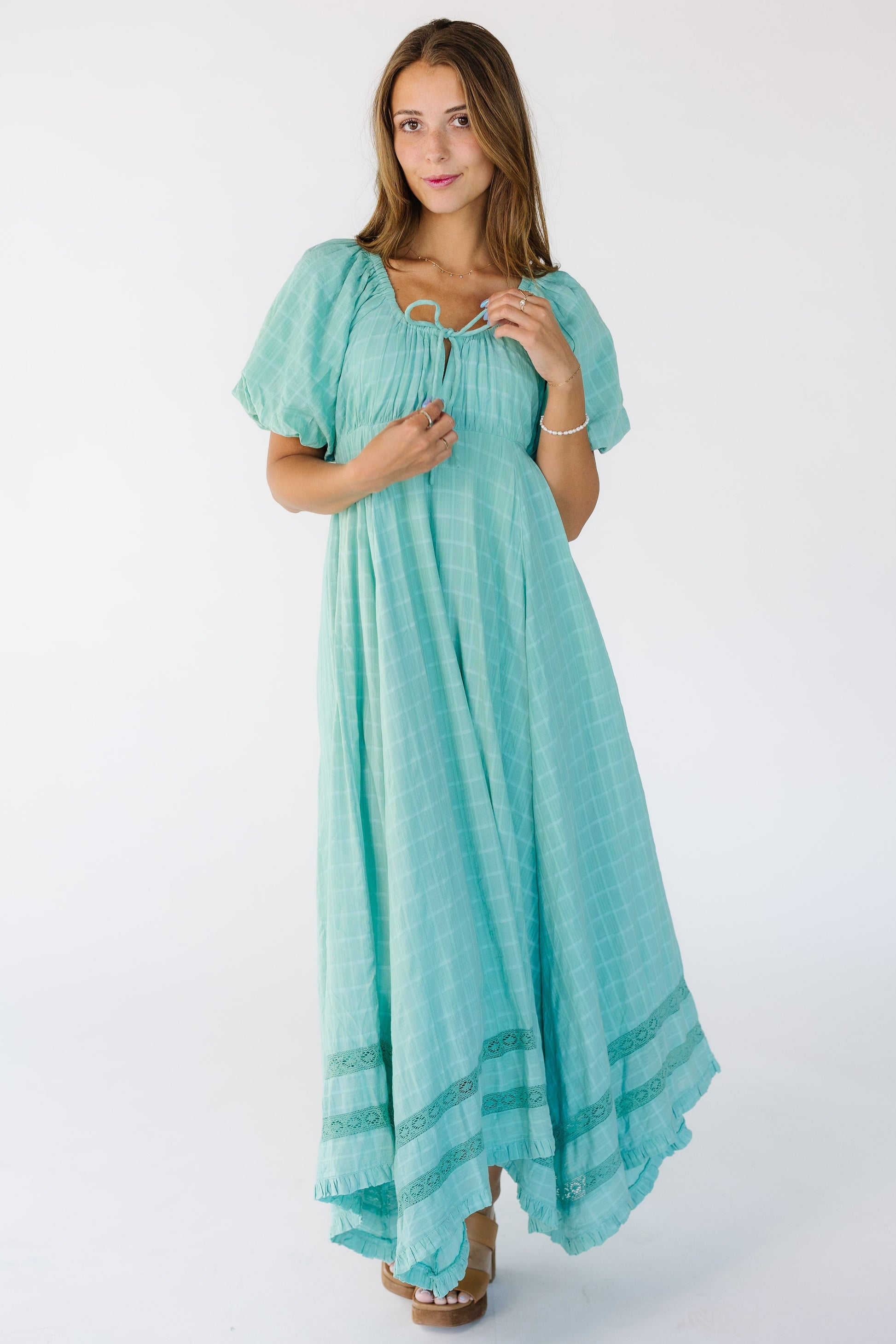 Women Citrus Citrus Lyon Spring Maxi Dress Blue / L Women Citrus Citrus Lyon Spring Maxi Dress Blue / L