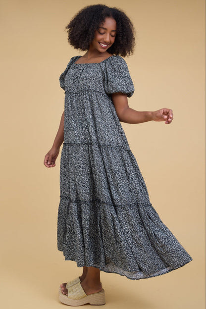 Brass & Roe Charity Tier Dress WOMEN'S DRESS brass & roe Black XXS 
