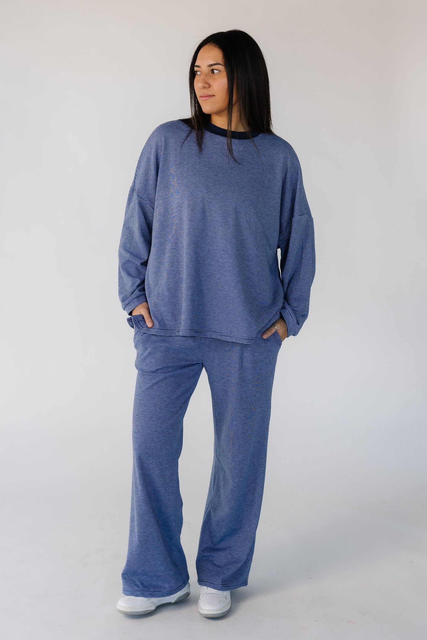 Cutie Everyday Stripe Spring Set Women's Set brass & roe Blue Stripe XS 