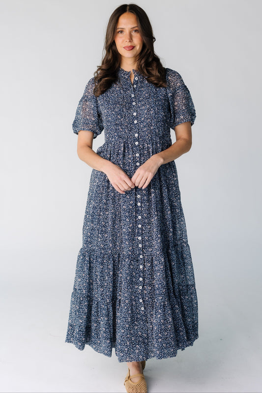 Citrus Flower Fields Chiffon Dress WOMEN'S DRESS Citrus 