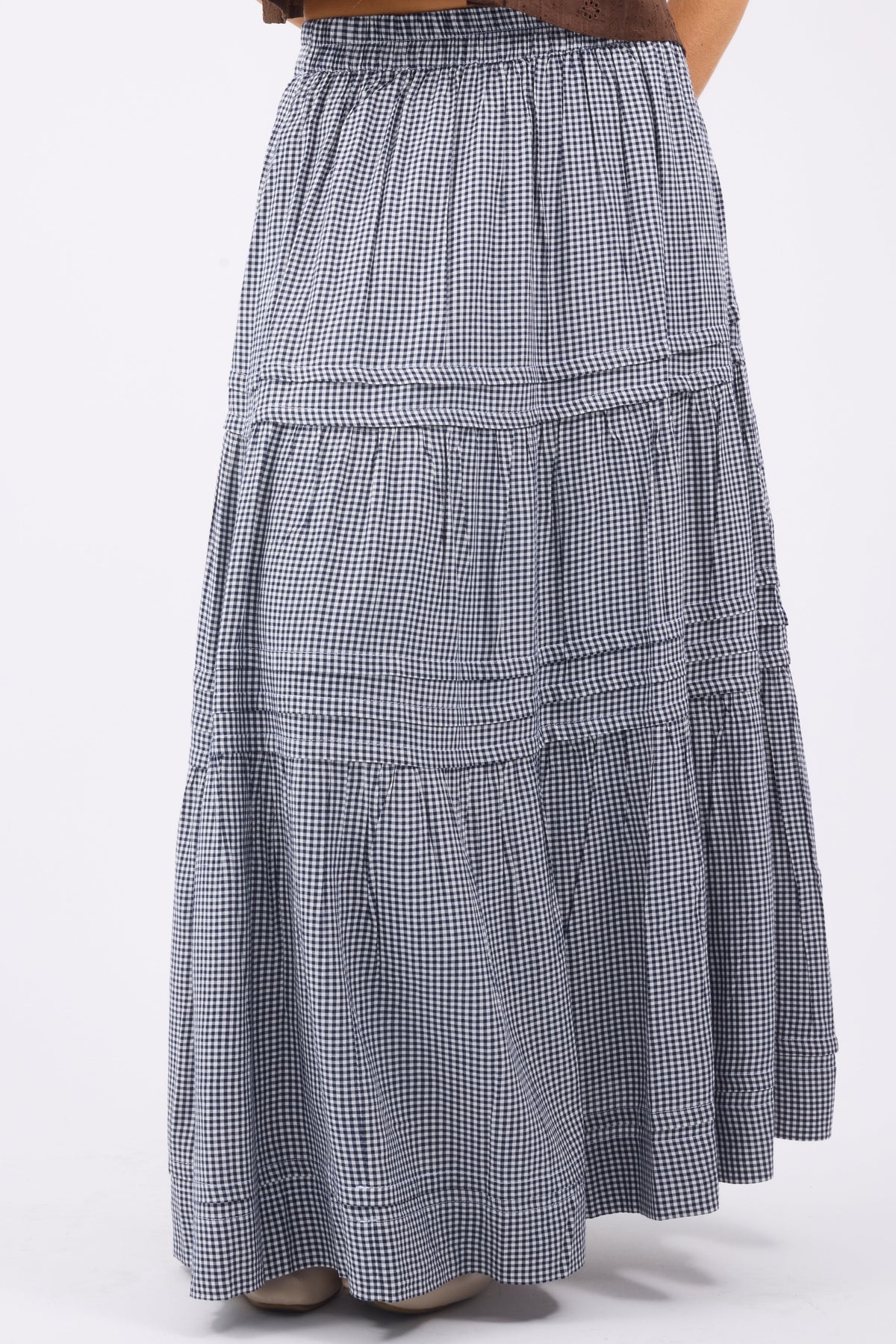 Citrus Shae Skirtin navy & white gingham for women and teen girls.