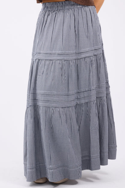 Citrus Shae Skirtin navy & white gingham for women and teen girls.