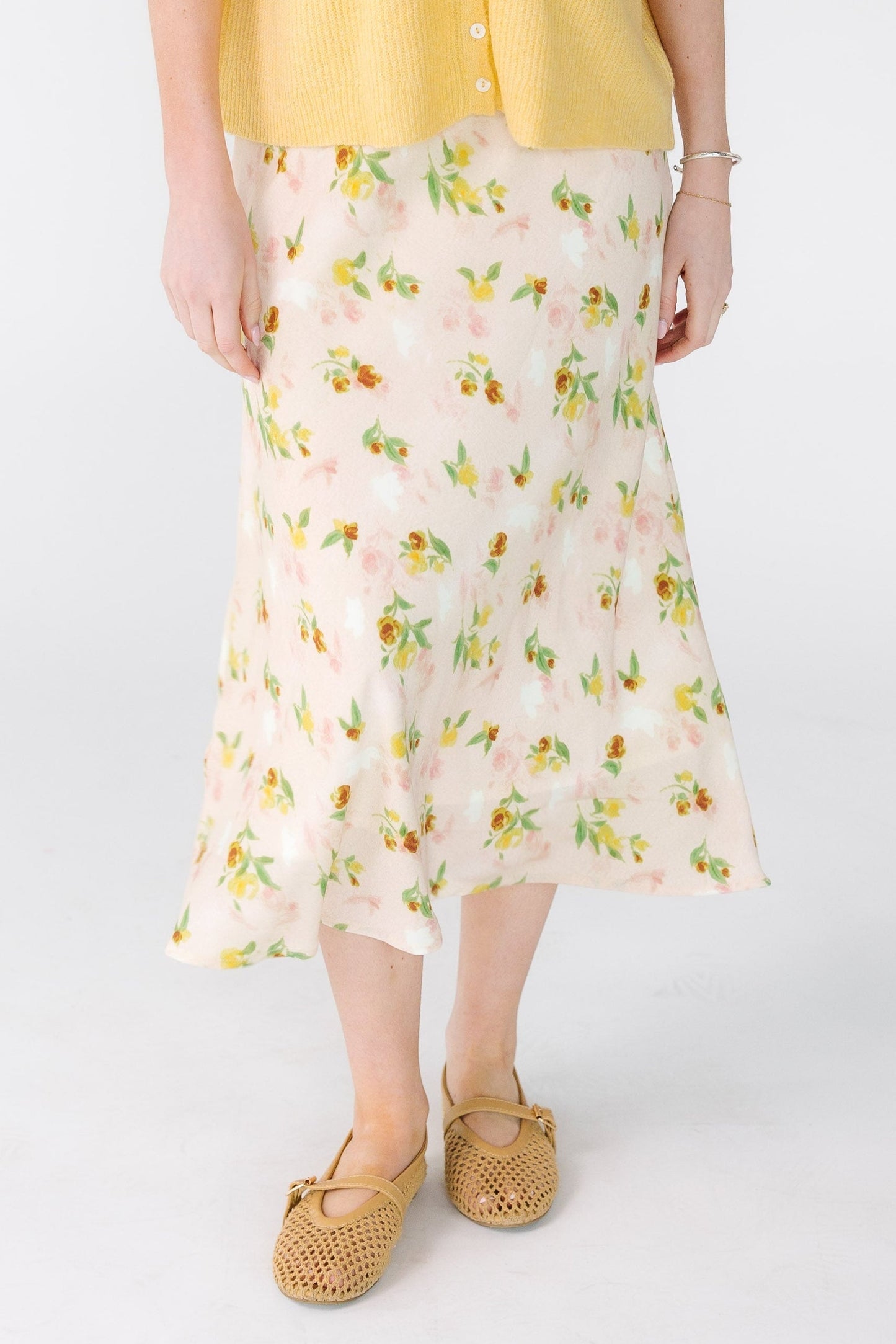 Brass & Roe Ellie Spring Print Skirt WOMEN'S SKIRTS brass & roe 