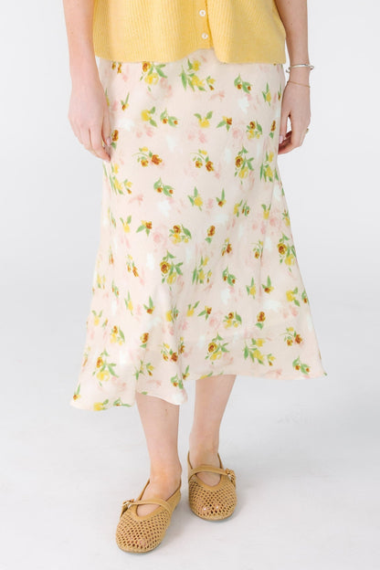 Brass & Roe Ellie Spring Print Skirt WOMEN'S SKIRTS brass & roe 