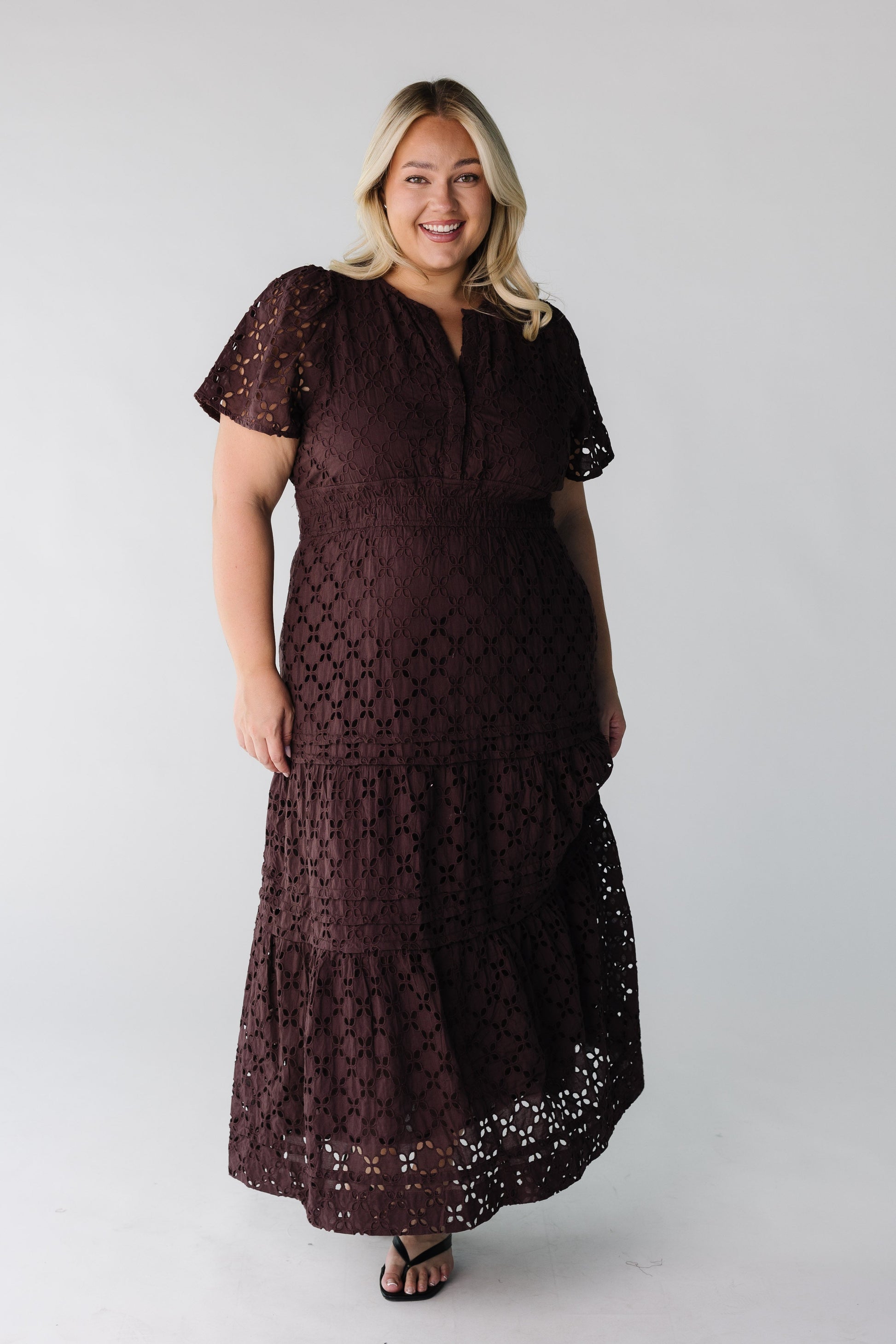 Citrus The Shae Eyelet Dress Cream / XXL Citrus The Shae Eyelet Dress Cream / XXL