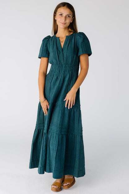 Citrus Textured Shae Dress in teal for women and teens