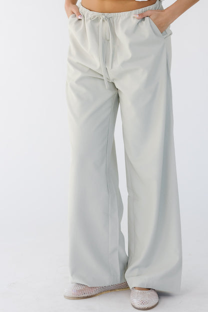 The Evelyn Pants in grey-taupe for women  and teen girls.