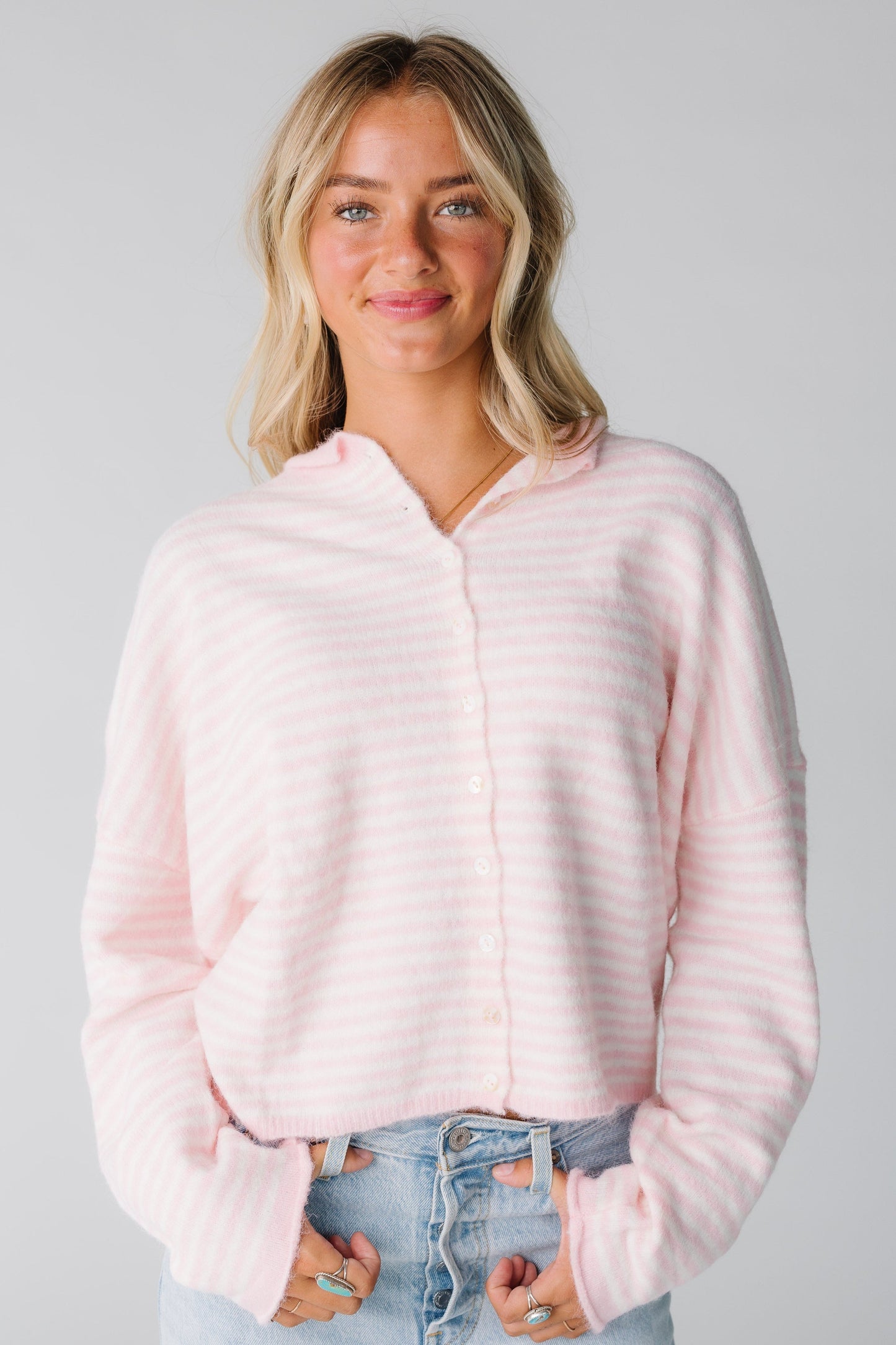 Aria New Stripe Cardigan WOMEN'S CARDIGAN Things Between 
