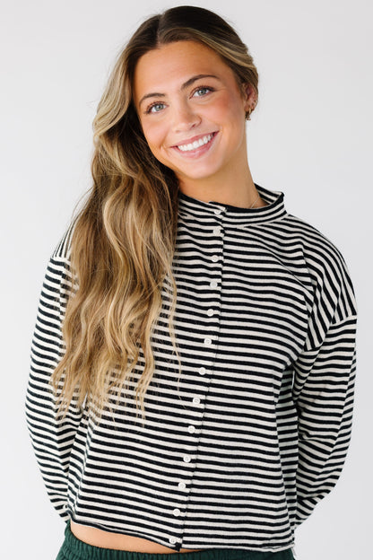 The Alyssa Cardigan WOMEN'S CARDIGAN Mod Ref Black/Cream S 