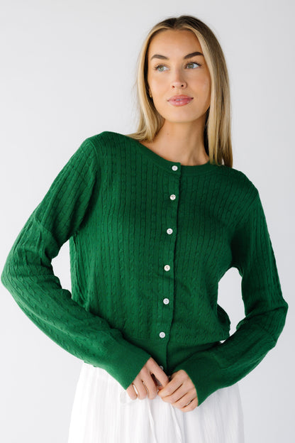 Sloane Cable Knit Cardigan WOMEN'S CARDIGAN Things Between 