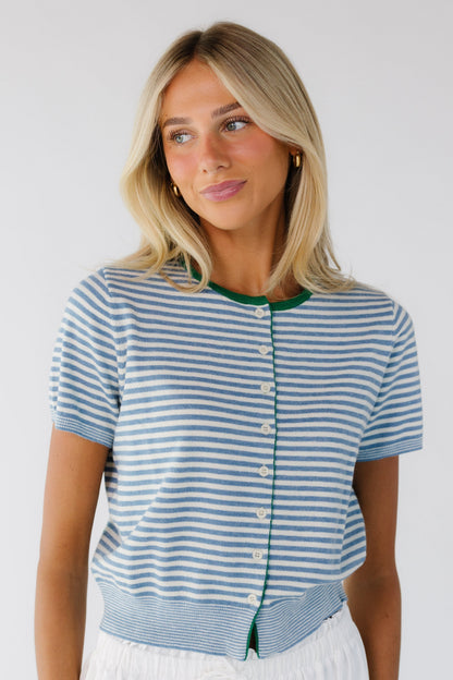 Kassie Button Up Short Sleeve Sweater WOMEN'S SWEATERS Mod Ref 
