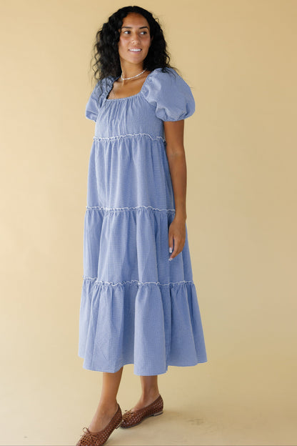 Brass & Roe Charity Tier Dress - Navy/White WOMEN'S DRESS brass & roe 