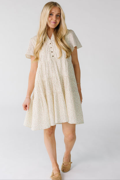 Brass & Roe Emma Details Knee Dress WOMEN'S DRESS brass & roe Ivory XXS 