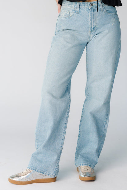 Helen Relaxed Straight Denim - Light Denim WOMEN'S DENIM Just Panmaco Inc. Light Denim 24 