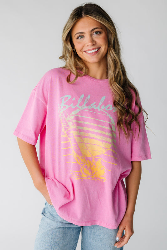 Billabong Every High Tide SS Tee in pink for women and teens. 24B351623