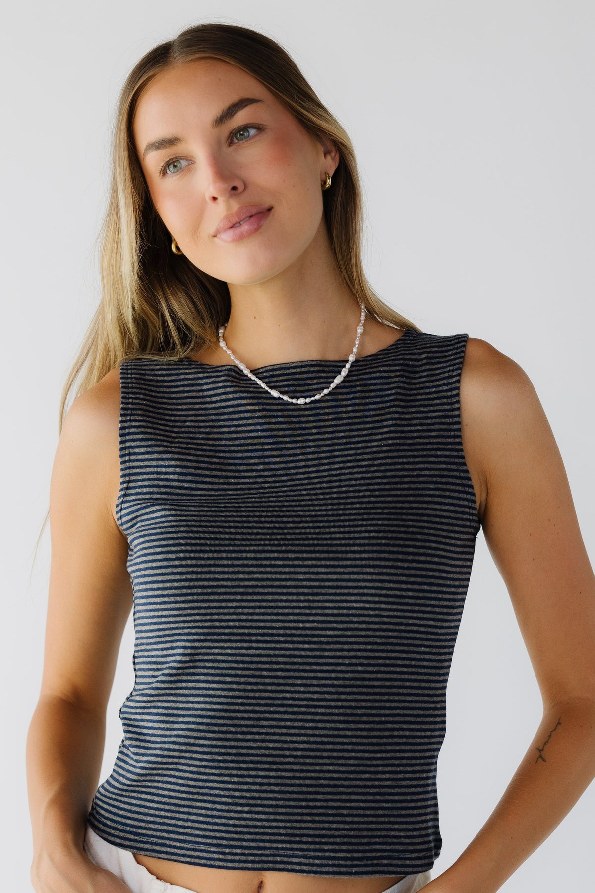 The Clara Top WOMEN'S TOP Mod Ref Navy-H.Grey S 