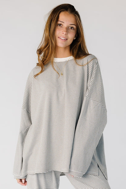 A So Soft Lounge Top WOMEN'S TOP Things Between Charcoal S/M 