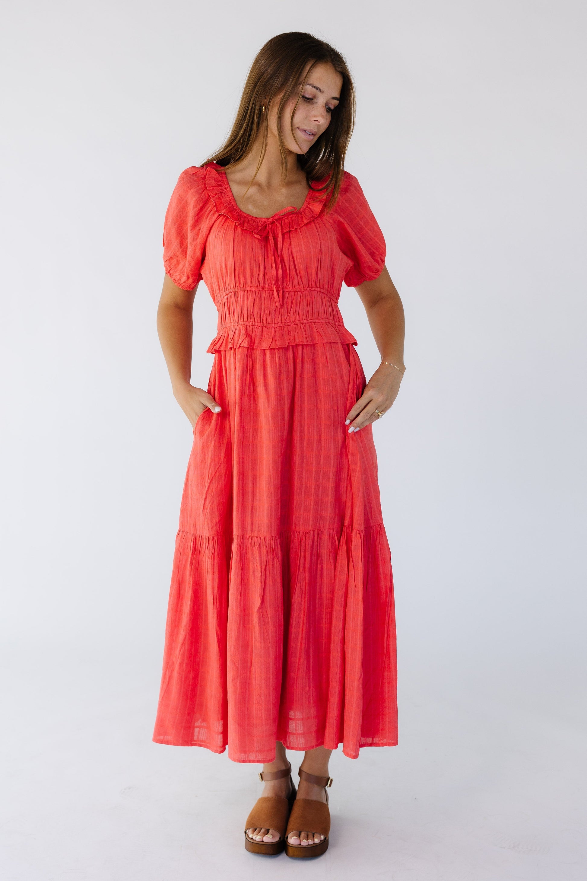 Citrus Jena Dress - Red WOMEN'S DRESS Citrus 