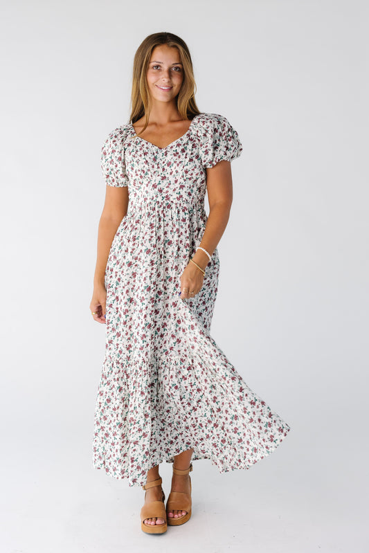 Citrus The Swiss Midi Dress WOMEN'S DRESS Citrus White Print XS 