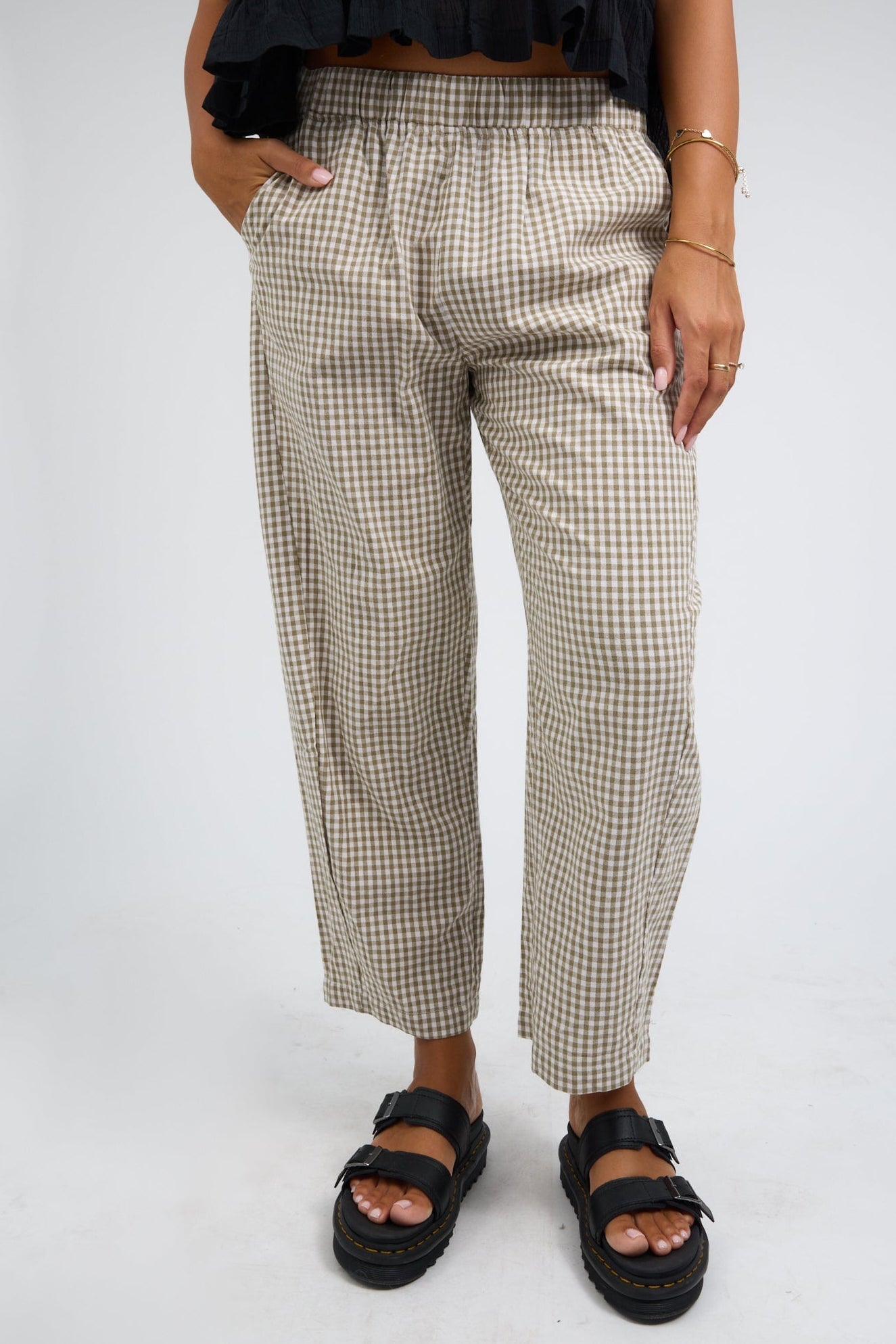 Travel With Me Pants WOMEN'S PANTS Twentifourth Olive/White S 